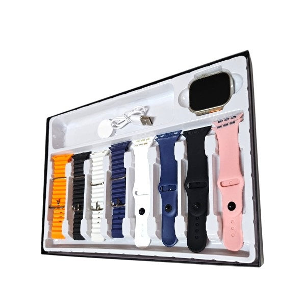 ⚡️RELOJ INTELIGENTE 9 EN 1 + 8 CORREAS🎁